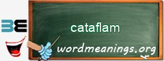 WordMeaning blackboard for cataflam